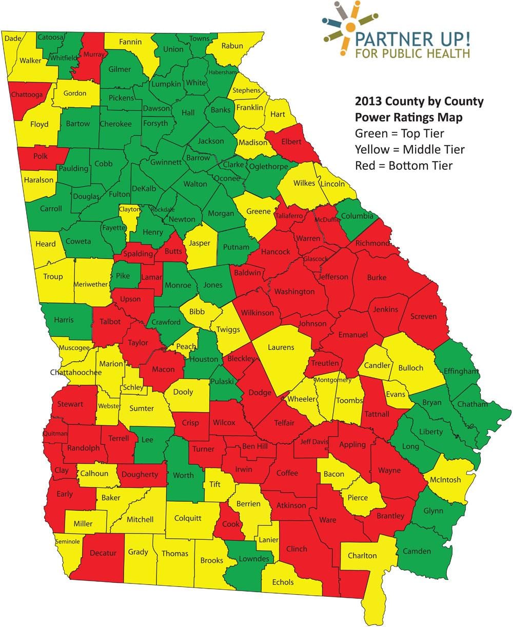 ਨਕਸ਼ਾ ਦੇ ਜਾਰਜੀਆ counties